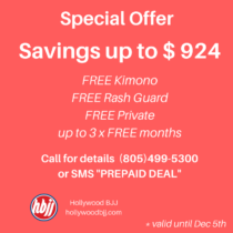 SPECIAL OFFER – FREE KIMONO, FREE RASH GUARD, FREE PRIVATE, UP TO 3 x FREE MONTHS