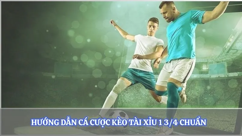 Hướng dẫn cá cược kèo tài xỉu 1 3/4 chuẩn   